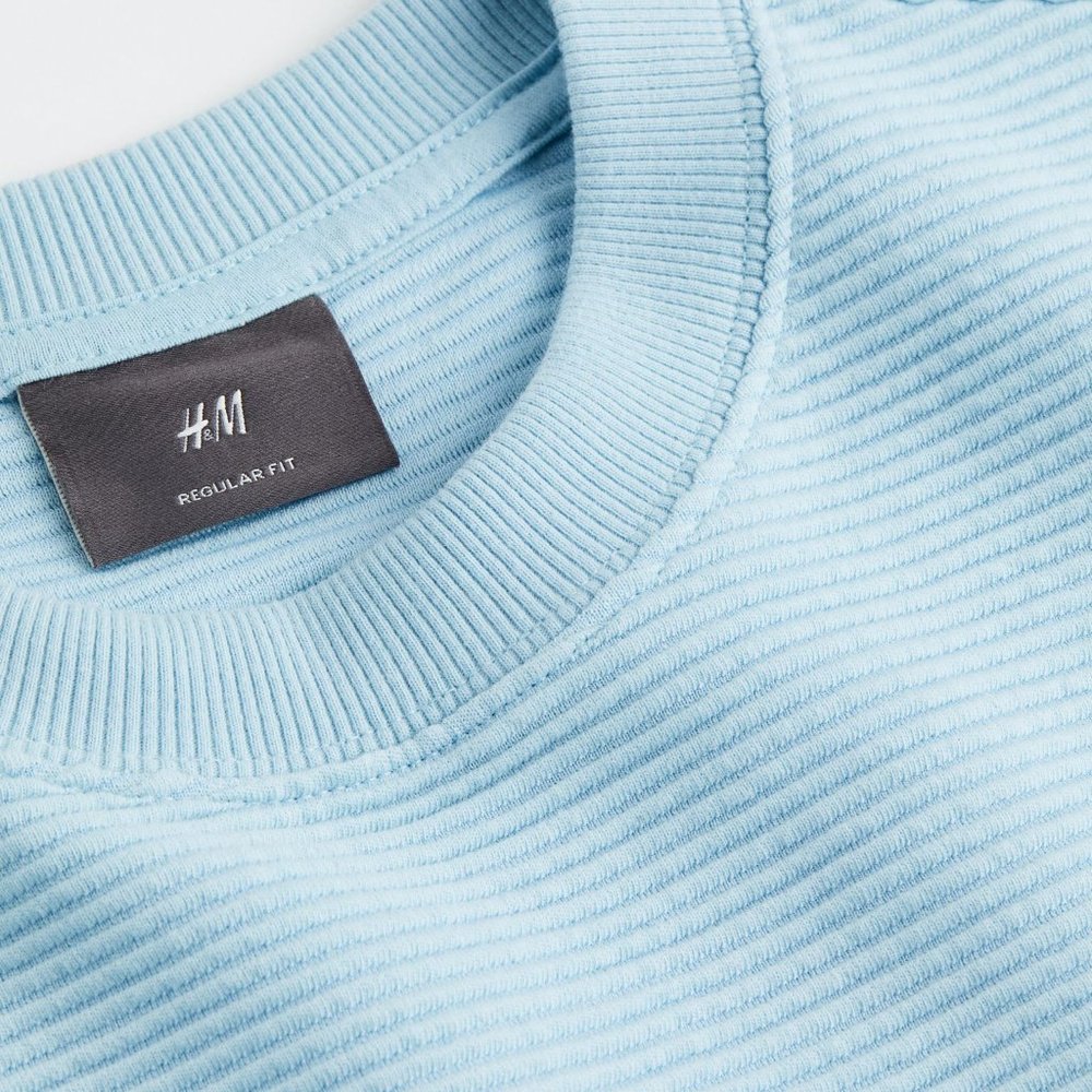Regular Fit Ribbed Sweatshirt - Picture 2 of 6